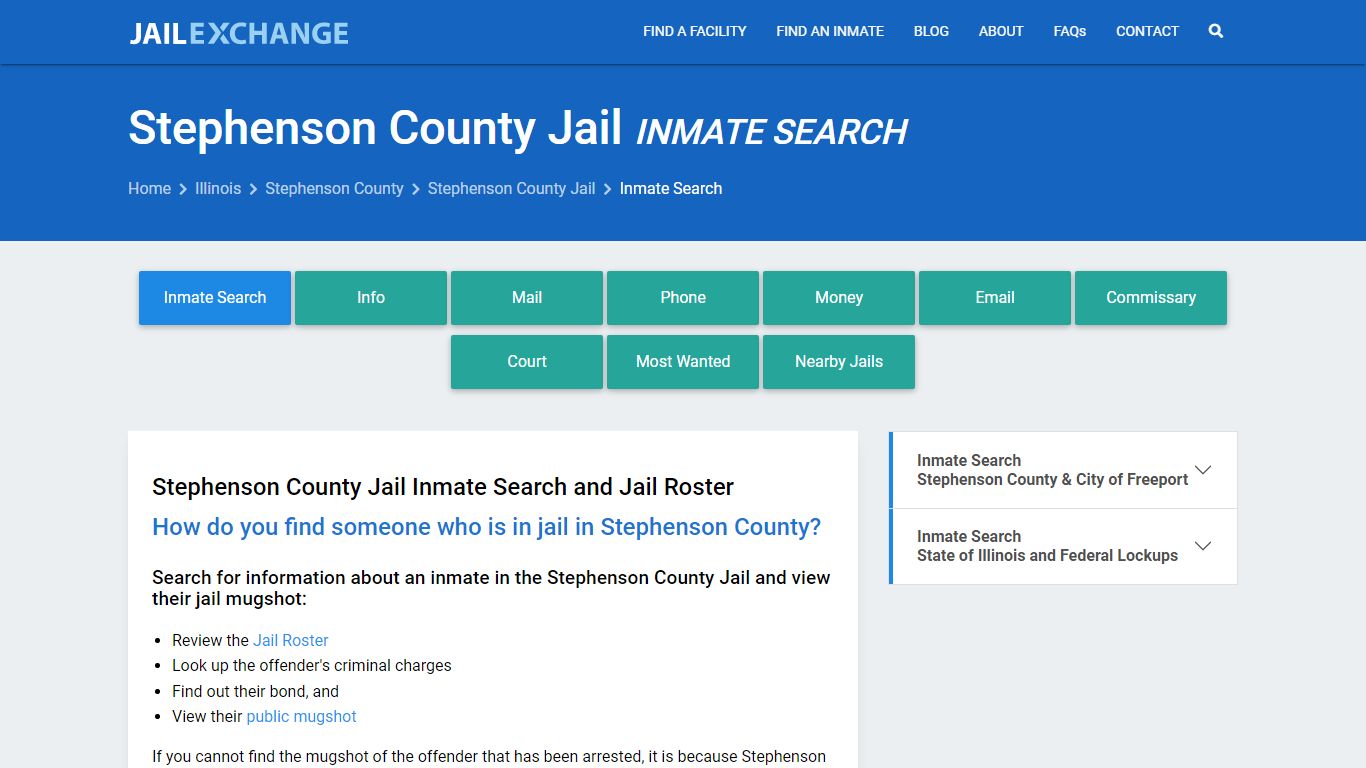 Inmate Search: Roster & Mugshots - Stephenson County Jail, IL